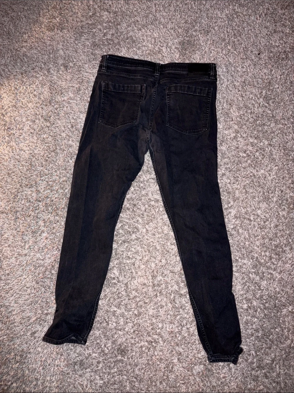 Revtown Men's Straight Black Jeans